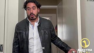 Two petite horny Latinas devour the stepfather while boyfriends are away