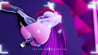 Corrupted dildos force her to dance and squirt.