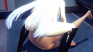 LOL KDA Hentai - Evelynn Futa FUCKS Kaisa's Ass with Blowjob