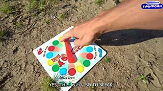 Wild forest double blowjob challenge with amateur couples