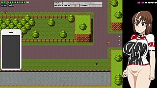 The girl paints her entire body and the paint washes off in the rain during flash cycling ride part 7