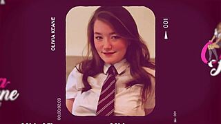 Cute 18-year-old British girl gets her pussy licked