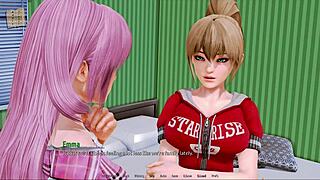 Harem hotel 139 with emotional anime hentai game