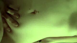 neighbor girl bent over by daddy, screaming in wet action