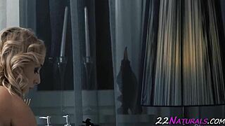 The Sexy European Babe in Lingerie Gets Oral and Jizzed On