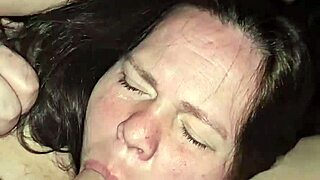 Milf Sucks Cock with Deep Throat Play