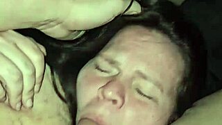 Milf Sucks Cock with Deep Throat Play