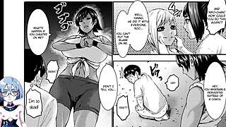 wow, academy for huge breasts in hentai action