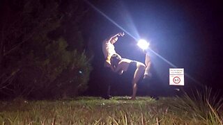 wife gets rough anal banged by two guys on street