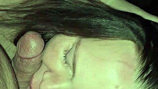 Milf Sucks Cock with Deep Throat Play