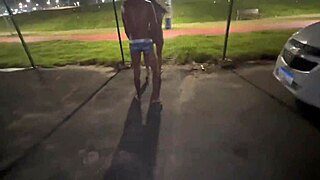 Street Fuck with Hot Friends' Pussies