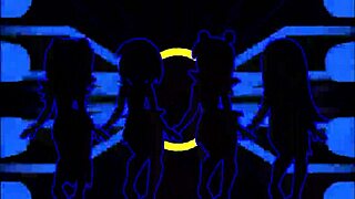 Pacman ghost girls dance in horny anime hentai phases