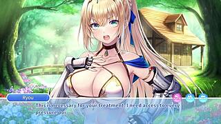 kuri kuri click 2, a hentai masseur seduces knight in oiled gameplay