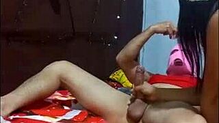 Stepmom Rides Big Cock On Christmas.