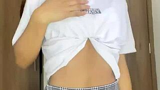 Specific Small Petite 18+ Schoolgirl Shows Nude Body in Worship Session