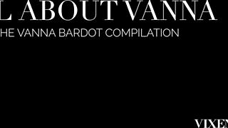 Vanna licks and fingers her shaved pussy in this lesbian compilation