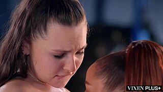 Vanna licks and fingers her shaved pussy in this lesbian compilation