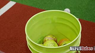 busty brunette slut rides and sucks monster cock after practice - alice thunder gi joey