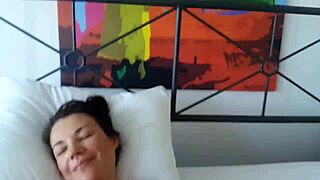 Afternoon hot sex with sexy wife hairy pussy creampie 😏