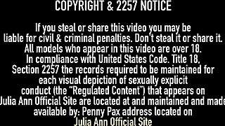 Slutty Julia Ann Rubs Her Big Clit