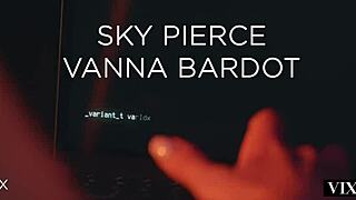 Vanna licks and fingers her shaved pussy in this lesbian compilation