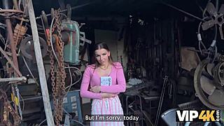 Vip4K: Couple Fucking In Backyard, Debtor In Leather Lingerie.