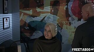 hot blonde milf fucked during photoshoot, creampie and rough riding