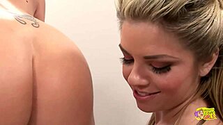 cassie and marley share a double dildo moment