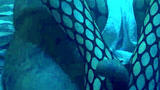 Intense sexy footjob in nylons and leggings