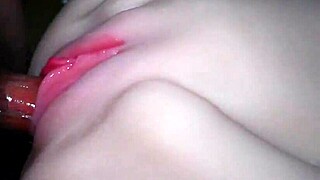 Slamming both finger and dick into this tight pussy for double action