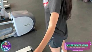 Horny Couple Fucks Intensely In Empty Gym