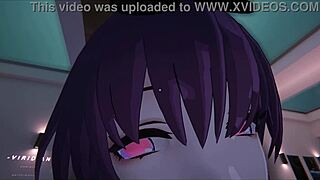 Wow, Yukoshvrs Kafka dan Furina tukar ganti dengan budak goth seks! 😈