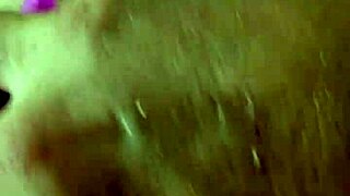 chubby brunette amateur uses rainbow dildo for anal gaping and creampie