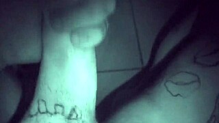 Tattooed Solo Masturbation During Late Night Stroke Session