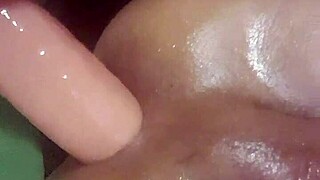 Tight Shemale Teases with Huge 11-Inch Dildo in POV Solo Play