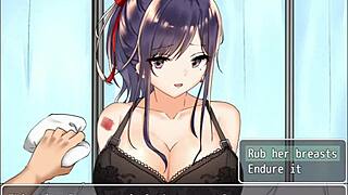 hot college athlete wins me over in busty jk game - rino route! 😘