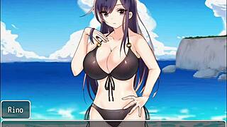 hot college athlete wins me over in busty jk game - rino route! 😘