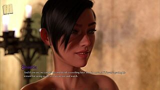 What is the price of power in this 3D scene with huge tits?