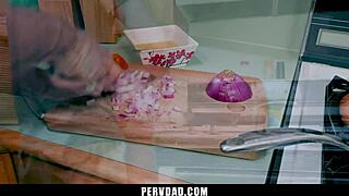 step daddy drills my tight young pussy hard