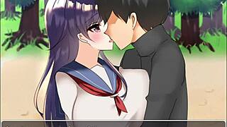 hot college athlete wins me over in busty jk game - rino route! 😘