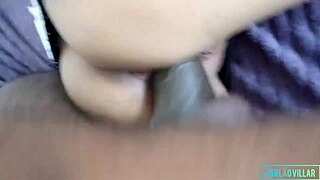 little blonde endures big black shaft