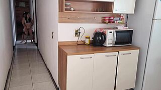 Risky sex with boyfriend's best friend involving moaning, dirty blowjob, and foreplay on her small waist and tits.