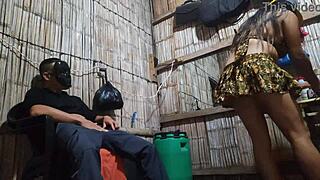 mature military woman meets her boss and begs for his big cock in her pussy