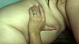 The horny chubby latina rides cowgirl, getting big ass and pussy deliciously fucked.