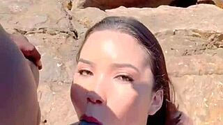 asian teen gets public anal massage fuck