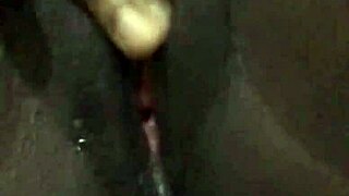 in her homemade video, the black beauty masturbates her wet pussy solo