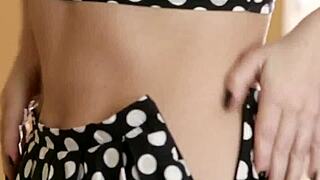 Lesbian babes dive into wet pussies during steamy threesome action