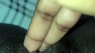 in her homemade video, the black beauty masturbates her wet pussy solo