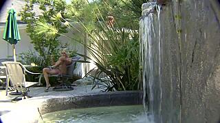 Housewife MILF fucks big black cock roughly while husband works