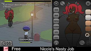 Nicole's Nasty Interactive Erotic Game Job!